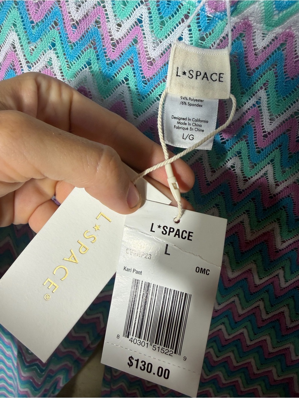 New L*Space Kari Beach Pant Size Large - Picture 8 of 9